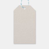 Dank je Beary Veel Baby Shower Cadeaulabel (Achterkant)