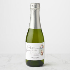 Dank je Beary Veel, Beary Wacht Baby Borrel Sparkling Wijnetiket