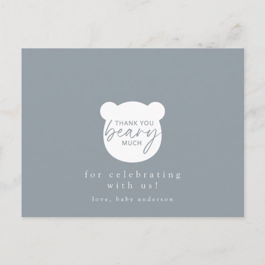 Dank je beary veel briefkaart (Voorkant)