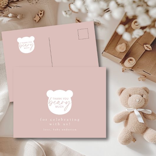 Dank Je Beary Veel Briefkaart