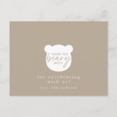 Dank je beary veel briefkaart (Voorkant)