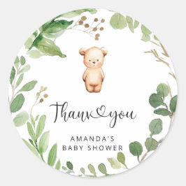 Dank je beary veel ronde sticker