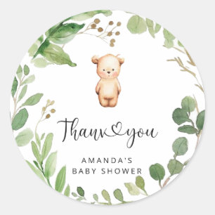 Dank je beary veel ronde sticker