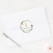 Dank je beary veel ronde sticker (Envelop)
