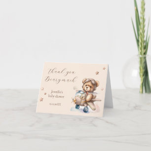 Dank je beary veel We kunnen het bijna niet wachte Bedankkaart