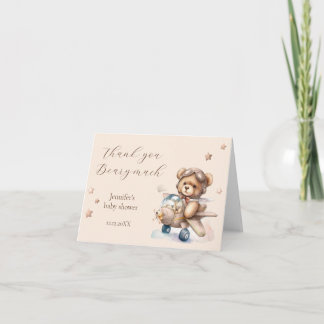 Dank je beary veel We kunnen het bijna niet wachte Bedankkaart