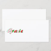 Dank je bedankkaart (Voorkant / Achterkant)