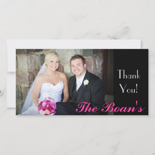 Dank je! bedankkaart (Voorkant)