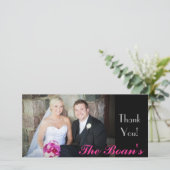 Dank je! bedankkaart (Staand voorkant)