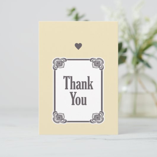 Dank je bedankkaart (Staand voorkant)