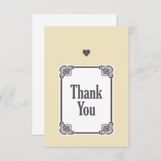 Dank je bedankkaart (Voorkant / Achterkant)