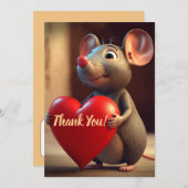 Dank je! bedankkaart (Voorkant / Achterkant)