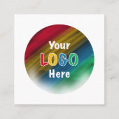 Dank je | Bedrijfs Logo Modern Ombre Kortingskaartje (Voorkant)