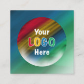 Dank je | Bedrijfs Logo Modern Ombre Kortingskaartje (Voorkant)