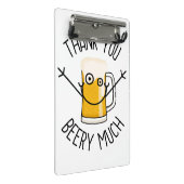 Dank Je Beery Veel - Domme Gezicht Mini Klembord (Schuin)