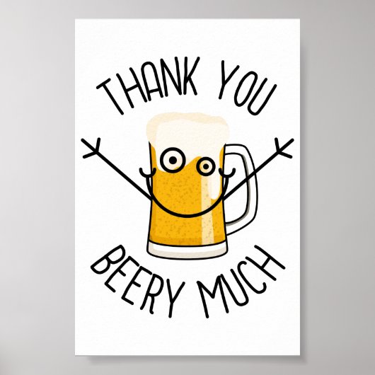 Dank Je Beery Veel - Domme Gezicht Poster (Voorkant)