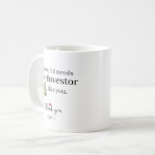 Dank je belegger — Aangepaste naam Koffiemok (Voorkant links)