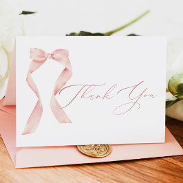 Dank je, BELLA Blush Boog Zij Krijgt Haar Eerste H Bedankkaart