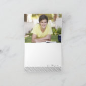 DANK JE BEN mitzvah gouden ster van david Bedankkaart (Binnen)