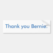 Dank je Bernie bumper sticker (Voorkant)