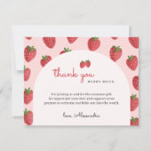 Dank je Berry veel Baby shower dank je kaarten (Voorkant)