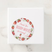 Dank je Berry Veel Berry Eerste Verjaardag   Bedankjes Labels (In situ)