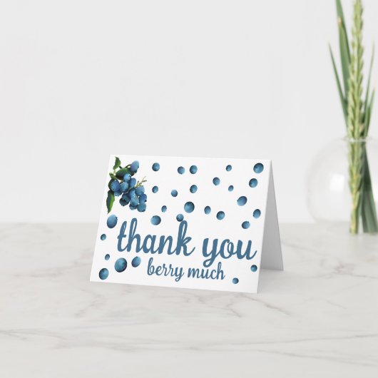 Dank je Berry, veel dank je wel kaart (Voorkant)