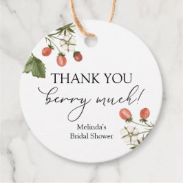 Dank je Berry Veel Favoriet voor onder de douche Bedankjes Labels