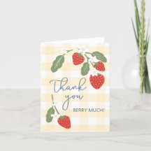 Dank Je Berry Veel Zoete Aardbei Landkaart