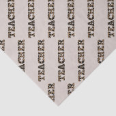 Dank je beste leraar aangepaste citaten luipaardpr tissuepapier (Detail)