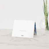 DANK JE BEVAT een mitzvah gouden ster met donkerro Bedankkaart (Achterkant)