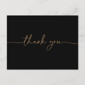 Dank je Black Gold Classic Briefkaart (Voorkant)