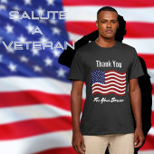 Dank je Black van de Amerikaanse Veteraan. T-shirt