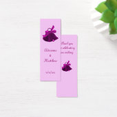 "Dank je..." Bladwijzer w / Couple's Names Mini Visitekaartjes (Bureau)