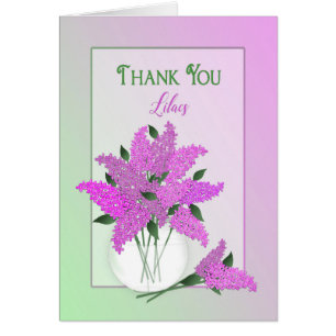 Dank je, Blank in, Lilacs in een Vase