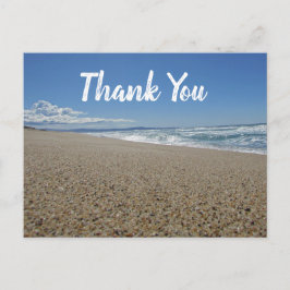Dank Je Blauwe Lucht Strand Zorgverlener Waarderin Briefkaart