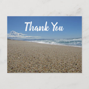 Dank Je Blauwe Lucht Strand Zorgverlener Waarderin Briefkaart