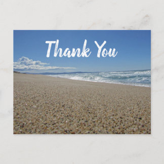 Dank Je Blauwe Lucht Strand Zorgverlener Waarderin Briefkaart