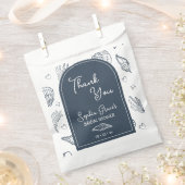 Dank Je Blauwe Zeeschelpen Kladjes Bedankzakje (Geknipt)