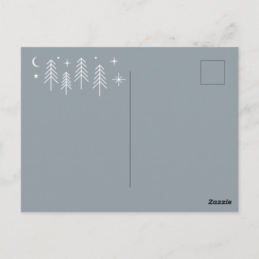 Dank je, blij kampeerdier briefkaart (Achterkant)