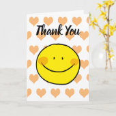 Dank je (blije glimlach) kaart (Gele Bloem)