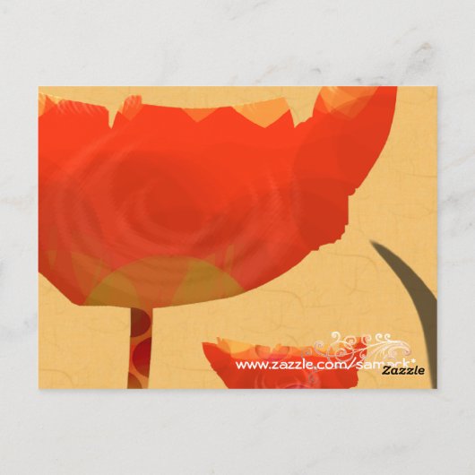 Dank je bloemen briefkaart (Achterkant)