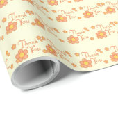 Dank je bloemen cadeaupapier (Rol Hoek)