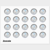*~* DANK JE Boho engelenvleugel nep waszegel Ronde Sticker (Vel)