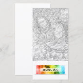 dank je (bokeh) bedankkaart (Voorkant / Achterkant)