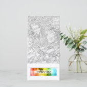 dank je (bokeh) bedankkaart (Staand voorkant)