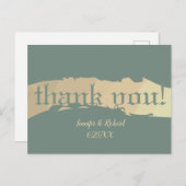 "Dank je!" Boortekst Briefkaart (Voorkant / Achterkant)