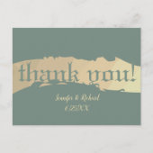 "Dank je!" Boortekst Briefkaart (Voorkant)