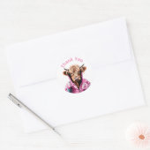 Dank Je Borstkanker Ronde Sticker (Envelop)