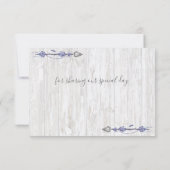 Dank je | Boy Baby Blue Shower Boho Chic Teepee Bedankkaart (Achterkant)